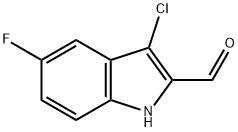 3-chloro-5-fluoro-1H-indole-2-carbaldehyde Struktur