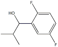 1-(2,5-difluorophenyl)-2-methylpropan-1-ol Struktur