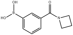 [3-(azetidine-1-carbonyl)phenyl]boronic acid Struktur