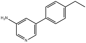 3-AMINO-5-(4-ETHYLPHENYL)PYRIDINE Struktur