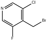 4-Bromomethyl-3-chloro-5-fluoro-pyridine Struktur