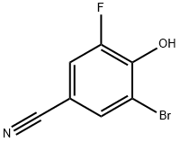 3-Bromo-5-fluoro-4-hydroxybenzonitrile Struktur