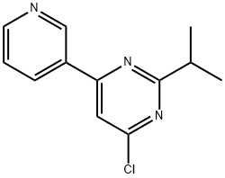 4-Chloro-2-(iso-propyl)-6-(pyridin-3-yl)pyrimidine Struktur