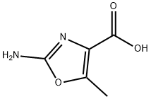 2-amino-5-methyl-1,3-oxazole-4-carboxylic acid Struktur