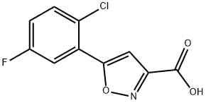 5-(2-chloro-5-fluorophenyl)isoxazole-3-carboxylic acid Struktur