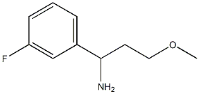 1-(3-FLUOROPHENYL)-3-METHOXYPROPAN-1-AMINE Struktur