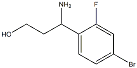 3-AMINO-3-(4-BROMO-2-FLUOROPHENYL)PROPAN-1-OL Struktur