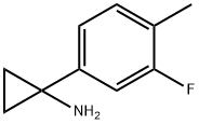 1-(3-FLUORO-4-METHYLPHENYL)CYCLOPROPAN-1-AMINE Struktur