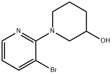 1-(3-BROMOPYRIDIN-2-YL)PIPERIDIN-3-OL Struktur