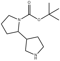 TERT-BUTYL 2-(PYRROLIDIN-3-YL)PYRROLIDINE-1-CARBOXYLATE Struktur