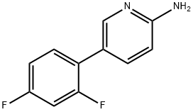 2-Amino-5-(2,4-difluorophenyl)pyridine Struktur