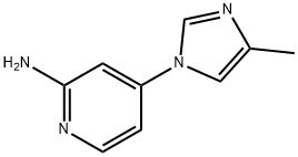 4-(4-METHYL-1H-IMIDAZOL-1-YL)PYRIDIN-2-AMINE Struktur