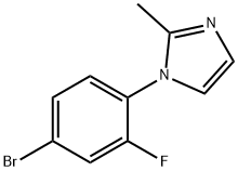 1-(4-bromo-2-fluorophenyl)-2-methyl-1H-imidazole Struktur