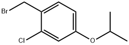 1-(bromomethyl)-2-chloro-4-isopropoxybenzene Struktur