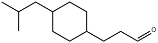 3-(4-isobutylcyclohexyl)propanal Struktur