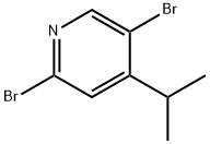 2,5-Dibromo-4-(iso-propyl)pyridine Struktur