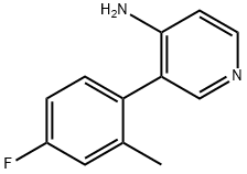 4-AMINO-3-(4-FLUORO-2-METHYLPHENYL)PYRIDINE Struktur