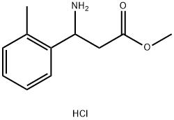 METHYL 3-AMINO-3-(2-METHYLPHENYL)PROPANOATE HYDROCHLORIDE Struktur