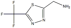 [5-(trifluoromethyl)-1,3,4-thiadiazol-2-yl]methanamine Struktur