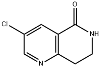 3-chloro-5,6,7,8-tetrahydro-1,6-naphthyridin-5-one Struktur