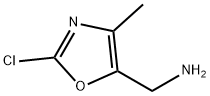 (2-chloro-4-methyloxazol-5-yl)methanamine Struktur