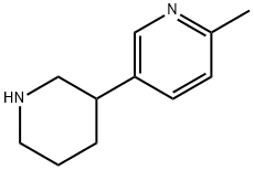 2-methyl-5-(piperidin-3-yl)pyridine Struktur