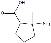 2-Amino-2-methyl-cyclopentanecarboxylic acid Struktur