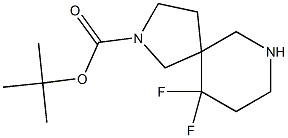 tert-butyl 10,10-difluoro-2,7-diazaspiro[4.5]decane-2-carboxylate Struktur