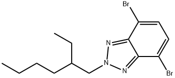 4,7-dibromo-2-(2-ethylhexyl)-2H-benzo[d][1,2,3]triazole Struktur