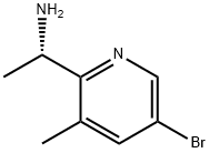 (1S)-1-(5-BROMO-3-METHYL(2-PYRIDYL))ETHYLAMINE Struktur