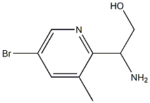 2-AMINO-2-(5-BROMO-3-METHYLPYRIDIN-2-YL)ETHAN-1-OL Struktur