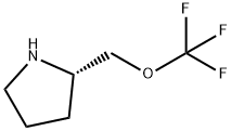 (2S)-2-[(trifluoromethoxy)methyl] pyrrolidine Struktur