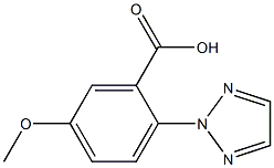 5-methoxy-2-(2H-1,2,3-triazol-2-yl)benzoic acid Struktur