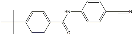 4-tert-butyl-N-(4-cyanophenyl)benzamide Struktur