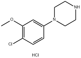 1-(4-CHLORO-3-METHOXYPHENYL)PIPERAZINE HYDROCHLORIDE Struktur