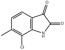 7-chloro-6-methylindoline-2,3-dione Struktur