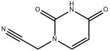 2-(2,4-dioxo-1,2,3,4-tetrahydropyrimidin-1-yl)acetonitrile Struktur