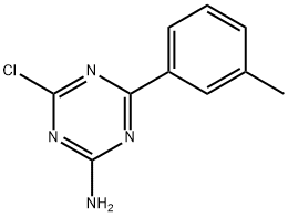 2-Amino-4-chloro-6-(3-tolyl)-1,3,5-triazine Struktur