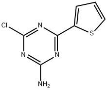 2-Amino-4-chloro-6-(2-thienyl)-1,3,5-triazine Struktur