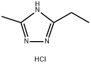 5-ethyl-3-methyl-1H-1,2,4-triazole hydrochloride Struktur