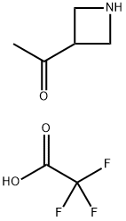 1-(azetidin-3-yl)ethan-1-one, trifluoroacetic acid Struktur