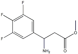 METHYL 3-AMINO-3-(3,4,5-TRIFLUOROPHENYL)PROPANOATE Struktur