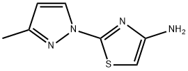 4-Amino-2-(3-methyl-1H-pyrazol-1-yl)thiazole Struktur