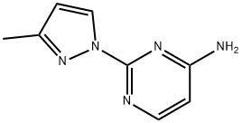 4-Amino-2-(3-methyl-1H-pyrazol-1-yl)pyrimidine Struktur