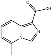 5-methylimidazo[1,5-a]pyridine-1-carboxylic acid Struktur