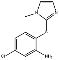 5-chloro-2-[(1-methyl-1H-imidazol-2-yl)sulfanyl]aniline Struktur