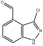 3-chloro-1H-indazole-4-carbaldehyde Struktur