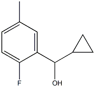 cyclopropyl(2-fluoro-5-methylphenyl)methanol Struktur