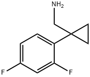 [1-(2,4-difluorophenyl)cyclopropyl]methanamine Struktur