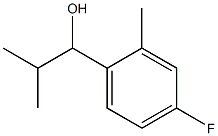 1-(4-fluoro-2-methylphenyl)-2-methylpropan-1-ol Struktur